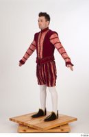  Photos Man in Historical Gothic Suit 1 Ghotic Suit Medieval Clothing Red and White a poses whole body 0002.jpg